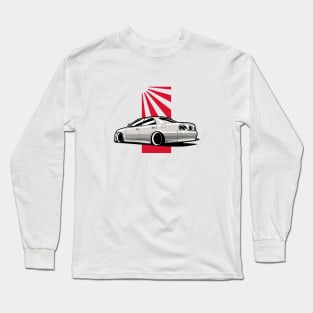 White Chaser X100 JDM Classic Legend Long Sleeve T-Shirt